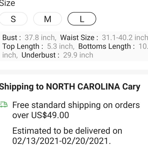 4th of July bikini size large - Picture 2 of 5